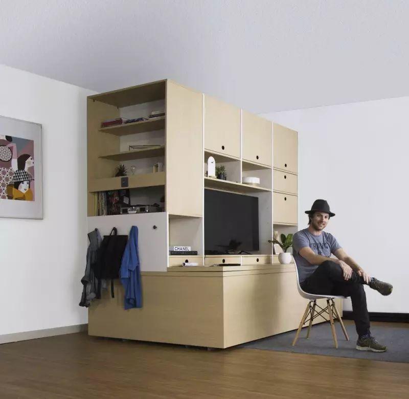 一款新型家居系统，小手一点，房间竟然多出几平米！