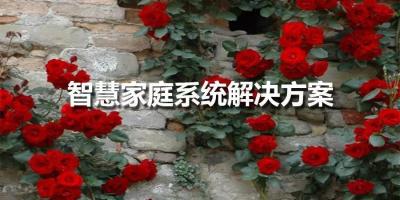 智慧家庭系统解决方案➰感受科技之美